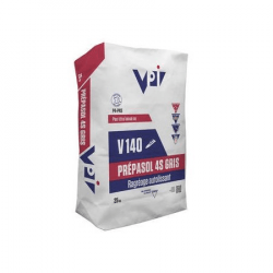 Enduit de lissage et de ragréage autolissant PREPASOL 4S Gris V140 25kg 