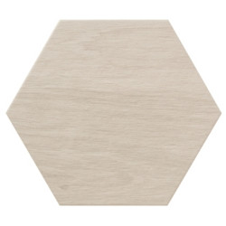 Carrelage hexagonal effet bois ARAFU HEXA BLANCO 25.8X29 - 1 m² 
