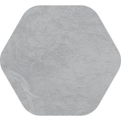 Carrelage hexagonal grand format imitation béton SPA PIET CENIZA 51'6X56'5 - 0,913 m² 