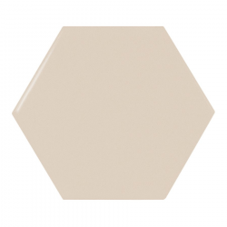 Lot de 1.83 m² - Carreau beige brillant 12.4x10.7cm SCALE HEXAGON GREIGE - 1.83 m² 