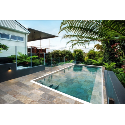 Carrelage terrasse et abords de piscine effet pierre naturelle SAHARA MIX 30x60 cm antidérapant R11 - 1.44 m² Savoia