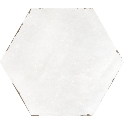 Lot de 8.50 m² - Carrelage tomette blanc 14x16 cm CAMBRIDGE WHITE - 8.50 m² 