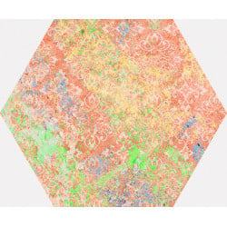 Carrelage hexagone ENNA RED NATURAL HEXAGON R10 25x30 - 0,94 m² Bati Orient