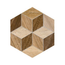 Carrelage hexagone SAALES HEXÁGONO FRERET MULTICOLOR 23x26,6- 0,5 m² Vives Azulejos y Gres